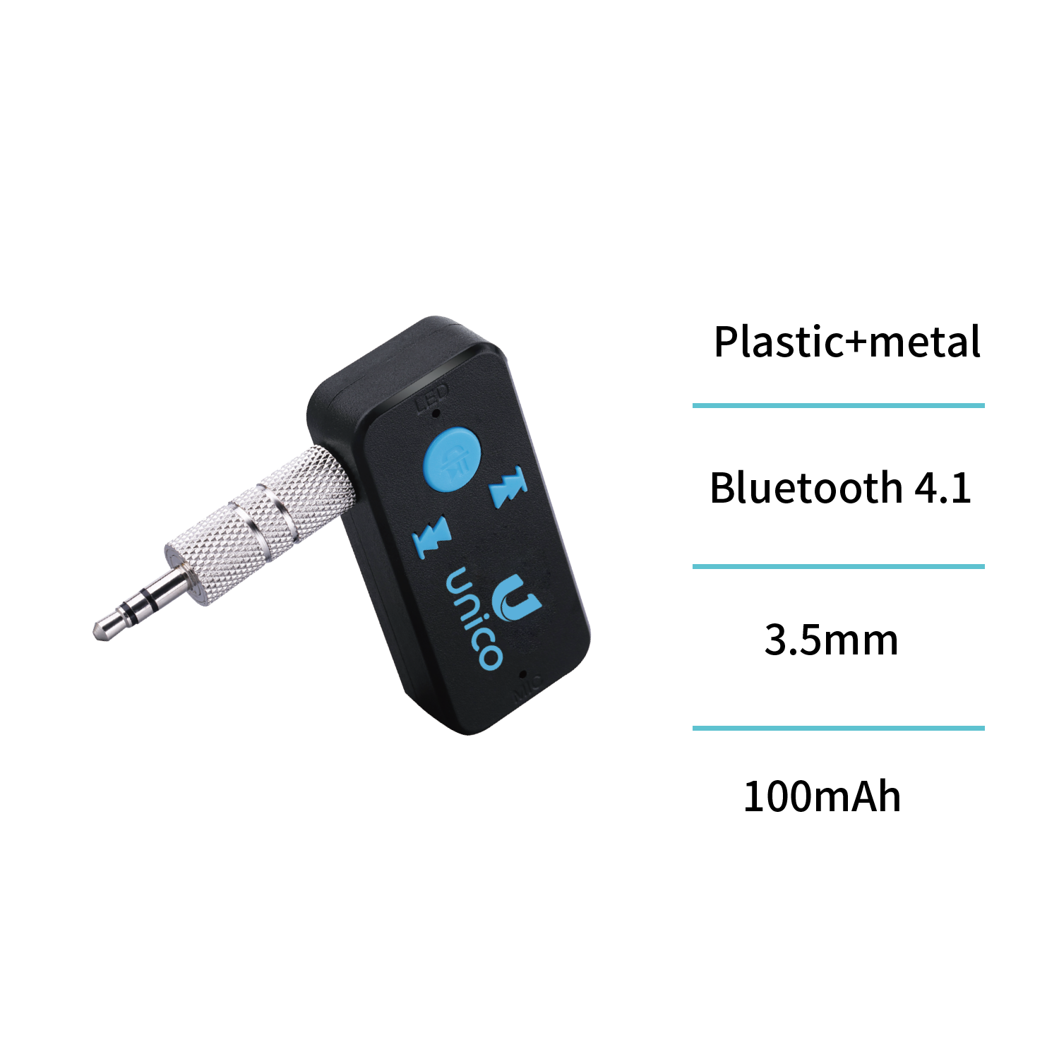 Unico WA1488 Recibidor de audio Bluetooth