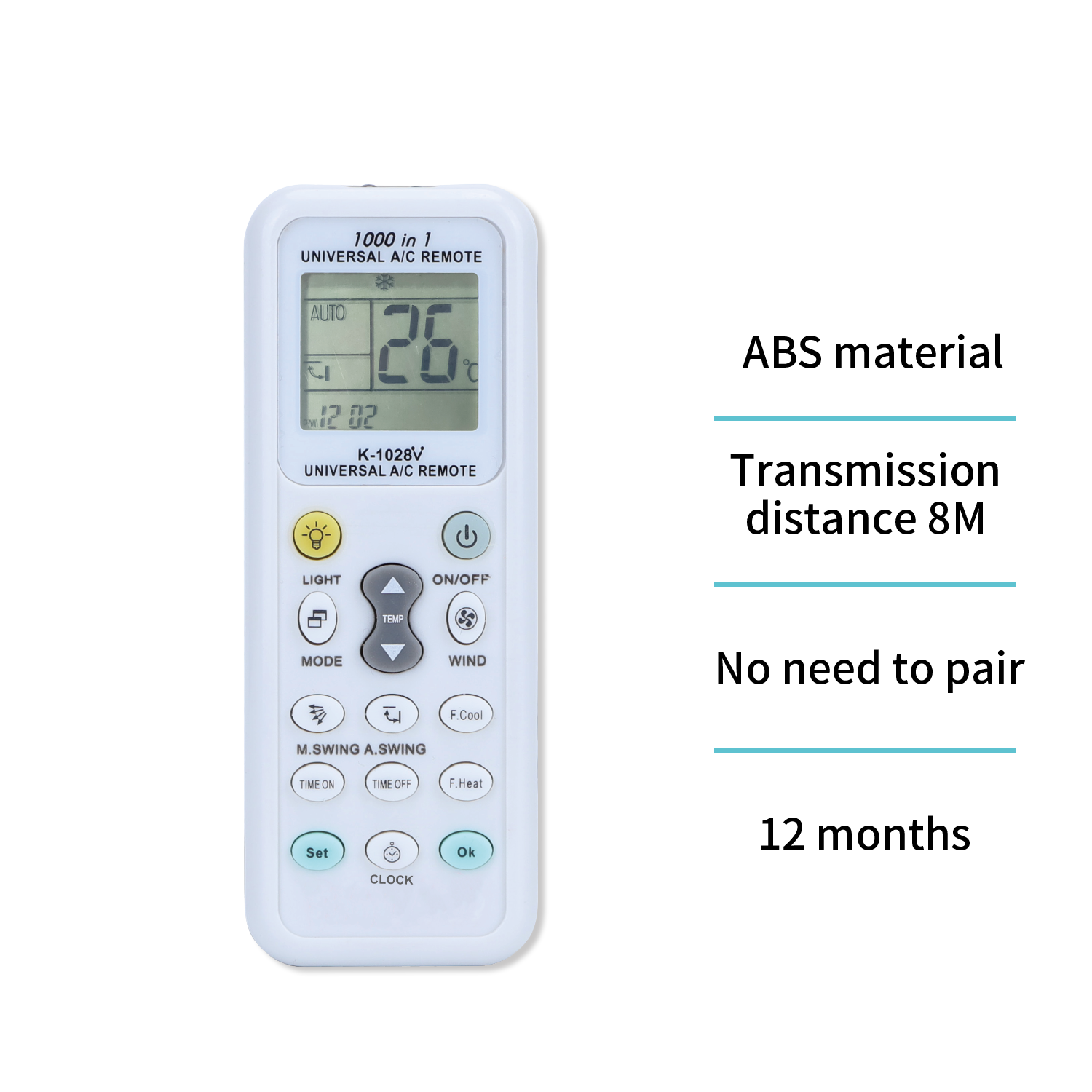 Unico RT9663 Mando a distancia universal para aire acondicionado