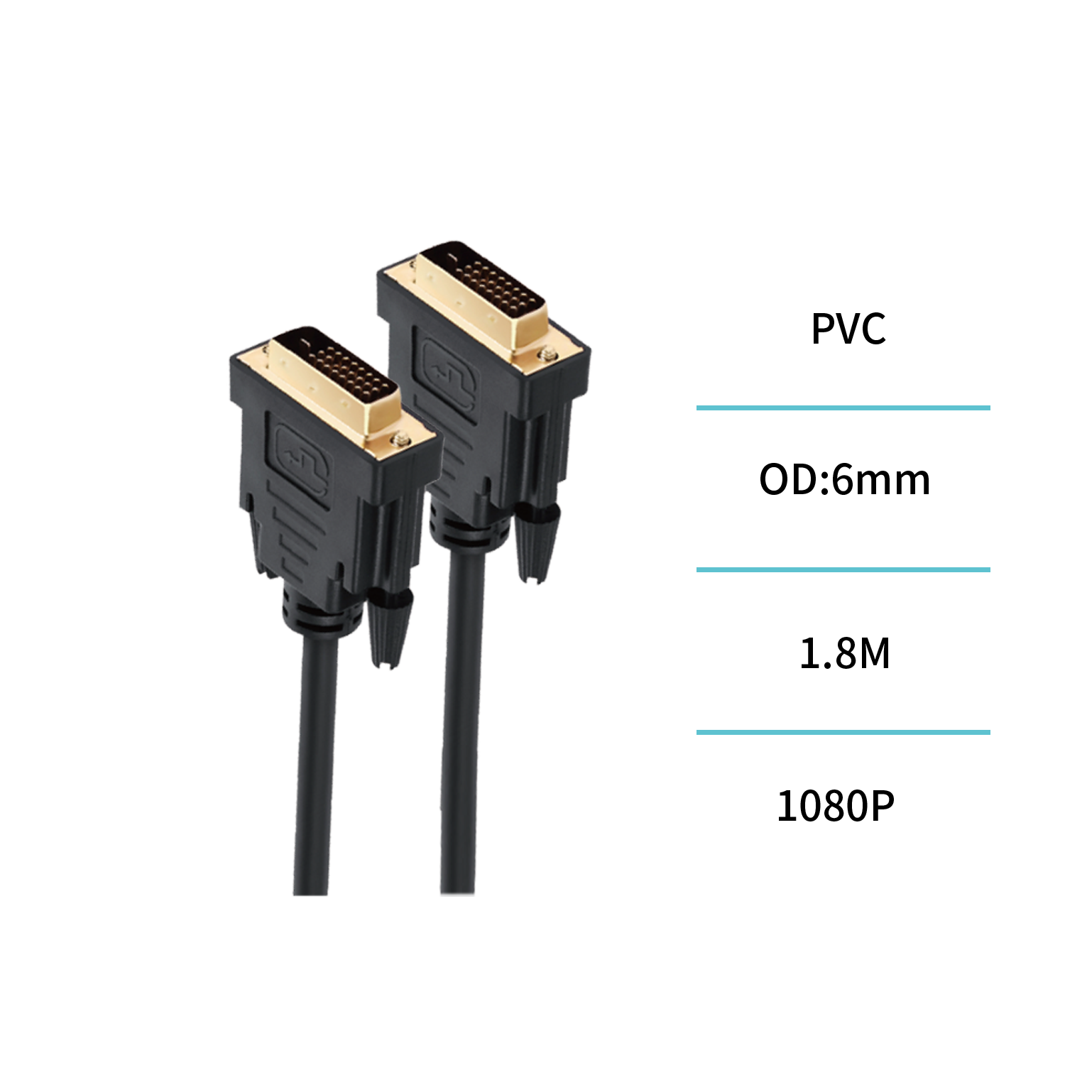 Unico CB1756 Cable DVI macho a macho versión 2.0