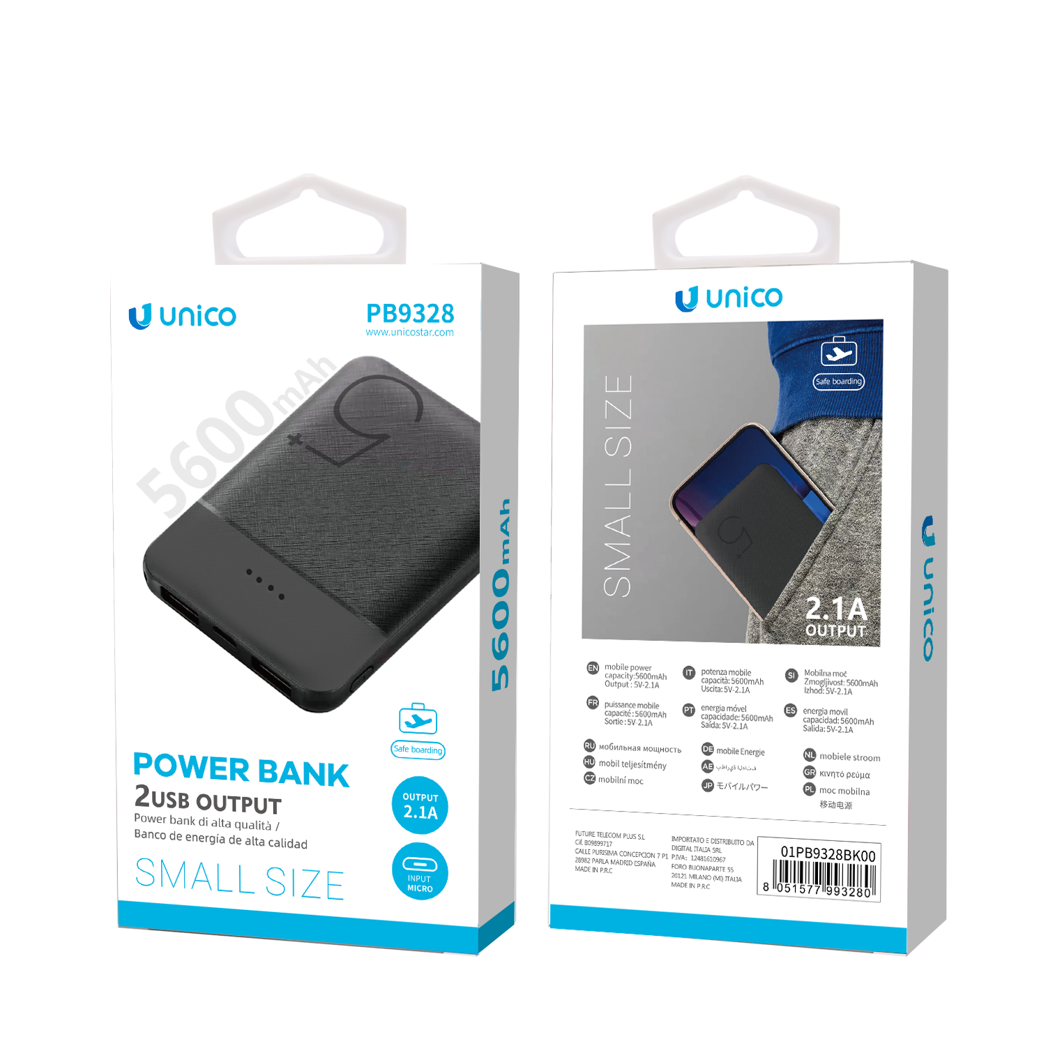 UNICO PB9328 Banco de energía de 5600 mAh