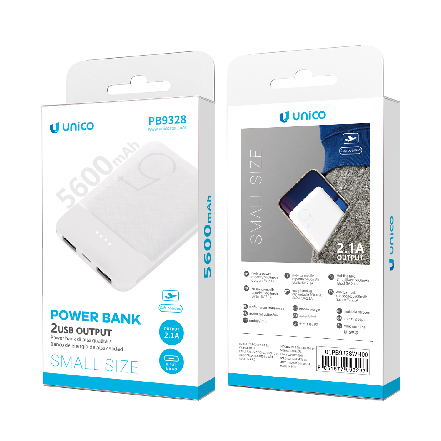 UNICO PB9328 Banco de energía de 5600 mAh