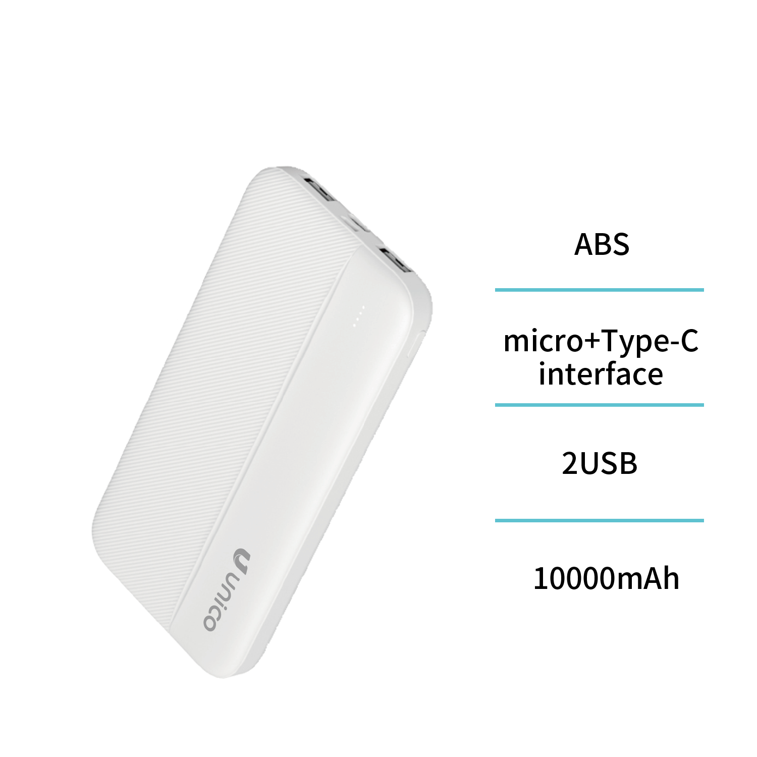 UNICO PB9899 Banco de energía de 10000 mAh