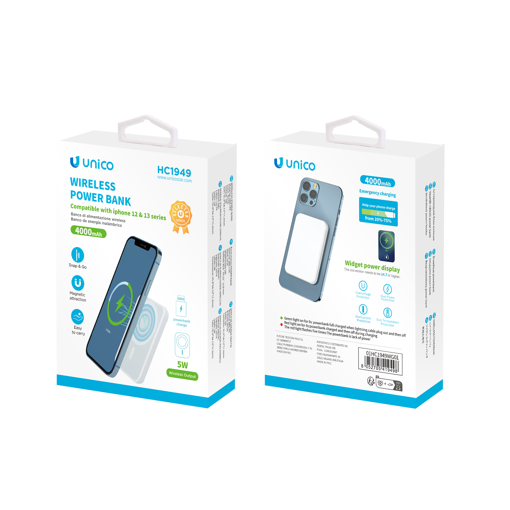 UNICO HC1949 Fuente de alimentación inalámbrica UNI-Magnetic