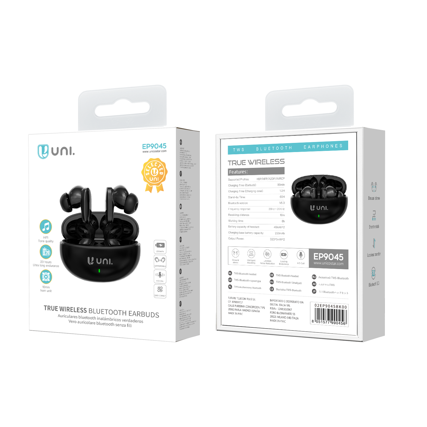 UNICO EP9045 Auricular Bluetooth UNI-TWS
