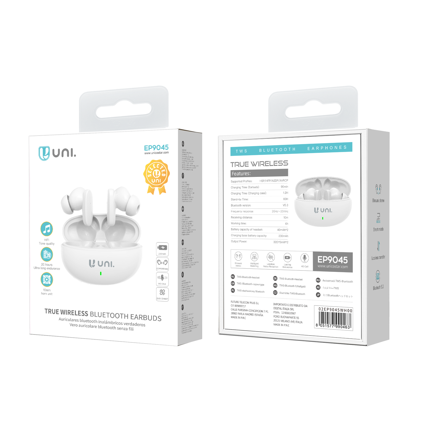 UNICO EP9045 Auricular Bluetooth UNI-TWS