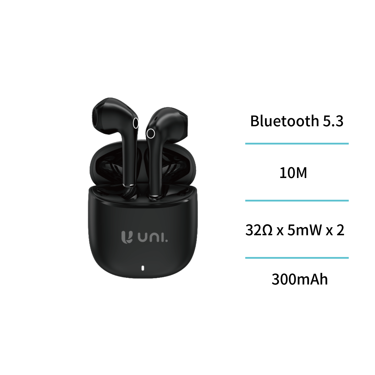 UNICO EP9047 Auriculares Bluetooth UNI-TWS tipo semi-in-ear