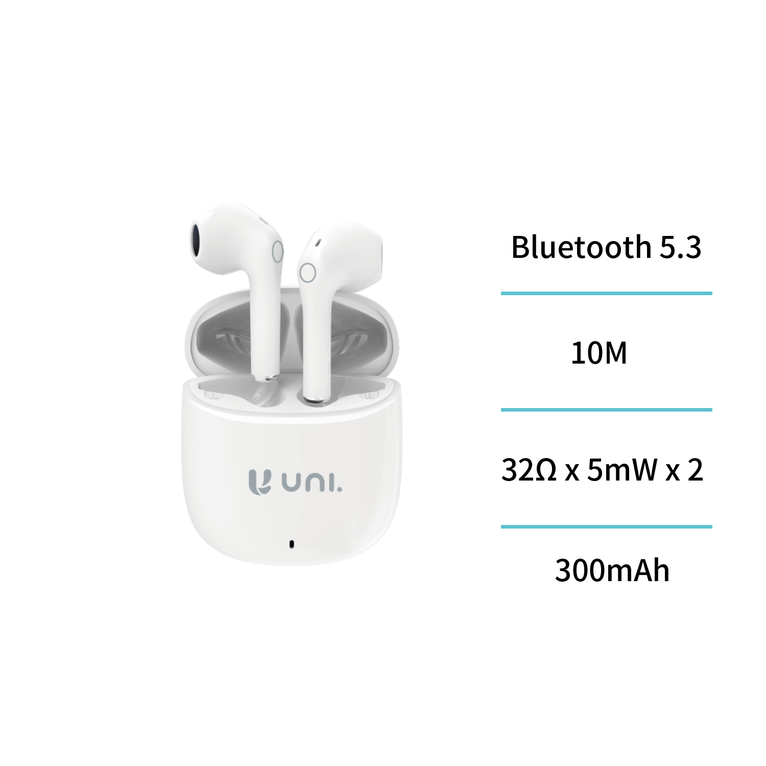 UNICO EP9047 Auriculares Bluetooth UNI-TWS tipo semi-in-ear
