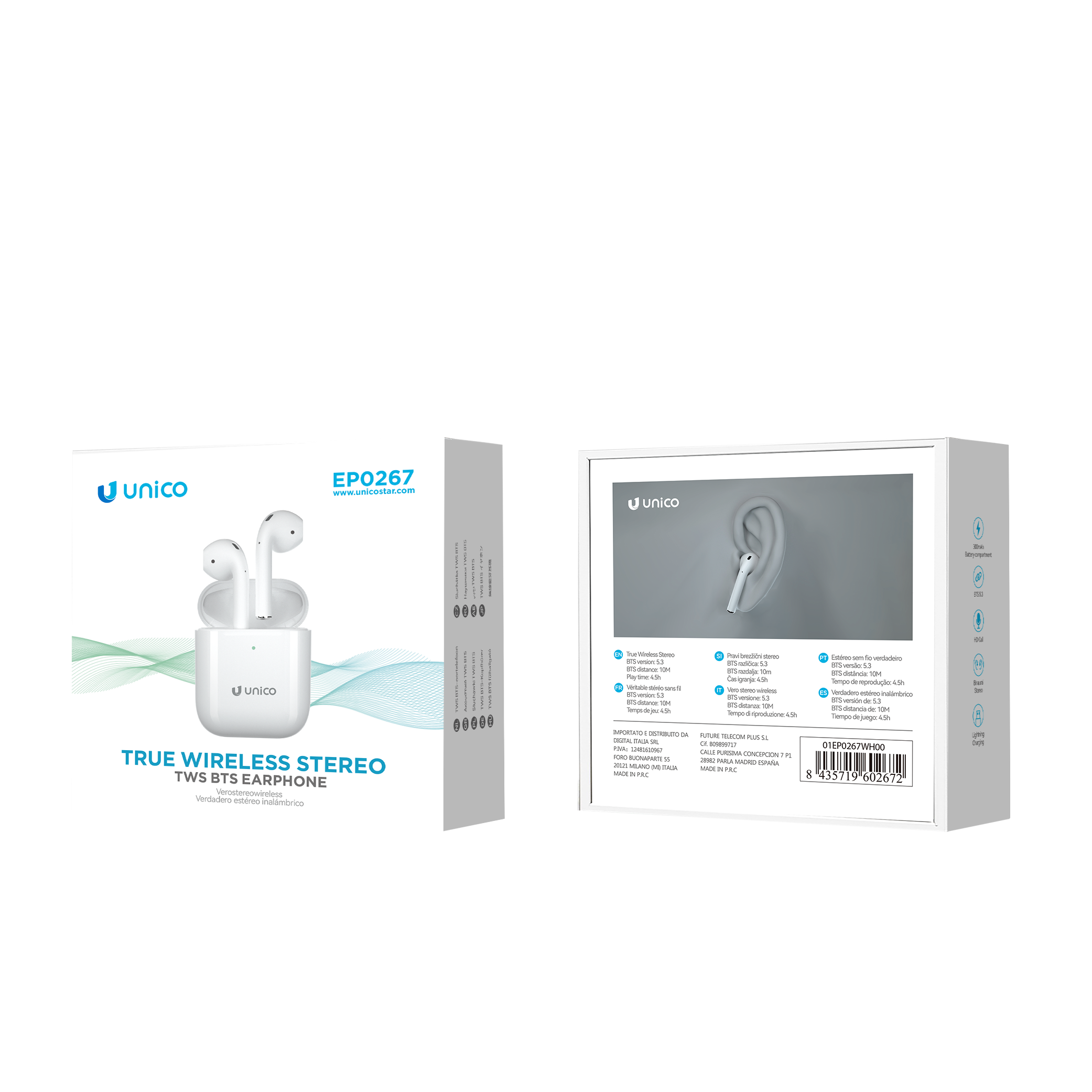 UNICO EP0267 TWS Auricular Bluetooth ES