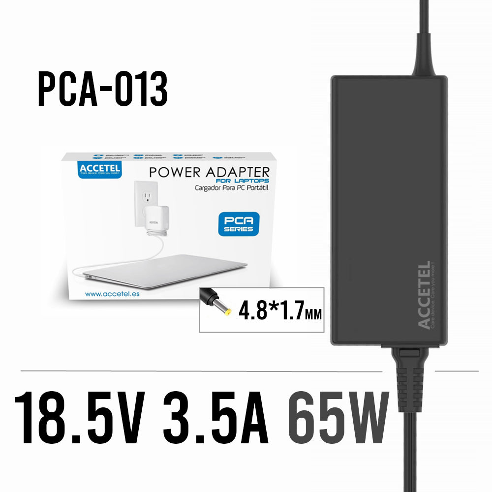 PCA-013 Cargador Hp 18.5V 3.5A 4.8*1.7mm 65W