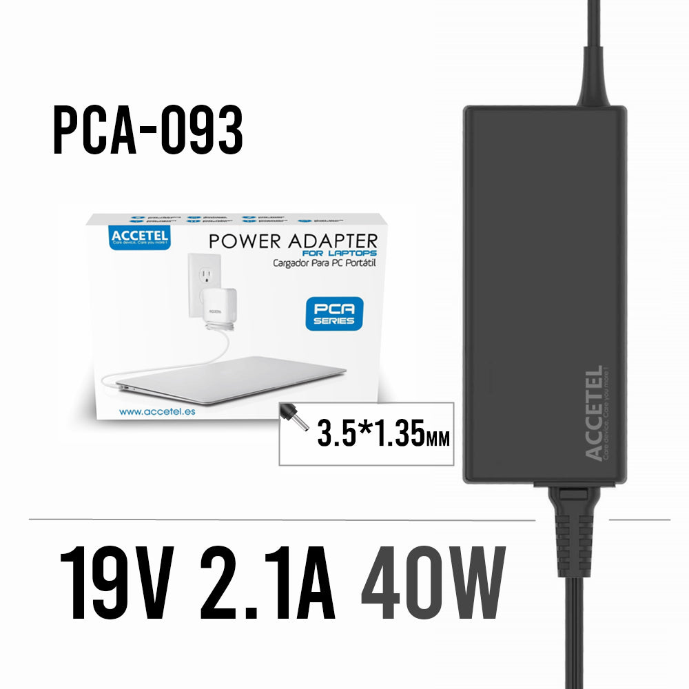 PCA-093 Cargador Generico 19V 2.1A 3.5*1.35mm 40W