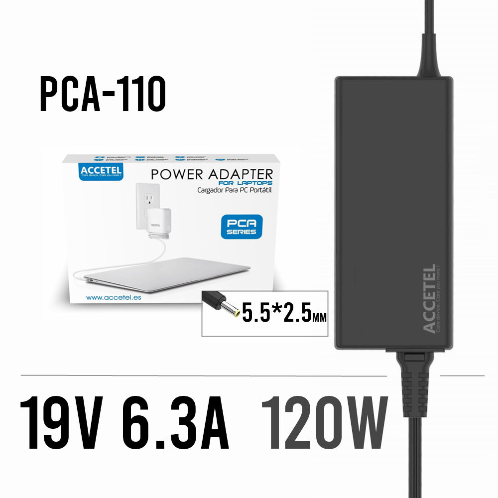 PCA-110 Cargador Asus 19V 6.3A 5.5*2.5mm 120W