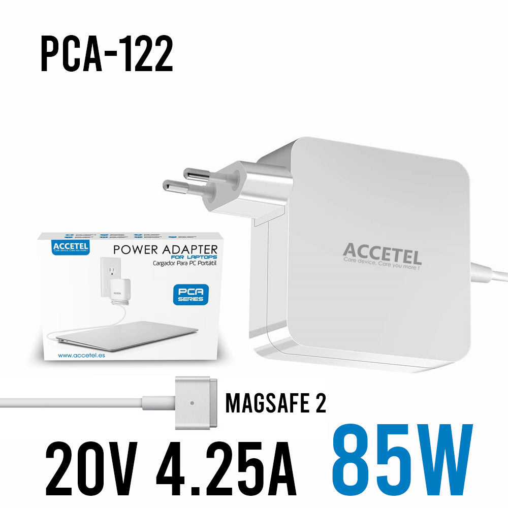 PCA-122 Cargador Macbook 85W 20V 4.25A Magsafe 2/T