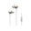 Pioneer SE-QL2T(G) Auriculares intraaurales (Cuerpo de Aluminio, Auriculares, Panel de Control, micrófono/Manos Libres, Ligeros, Compacto, para iPhone, Smartphones Android, Tablet), Oro