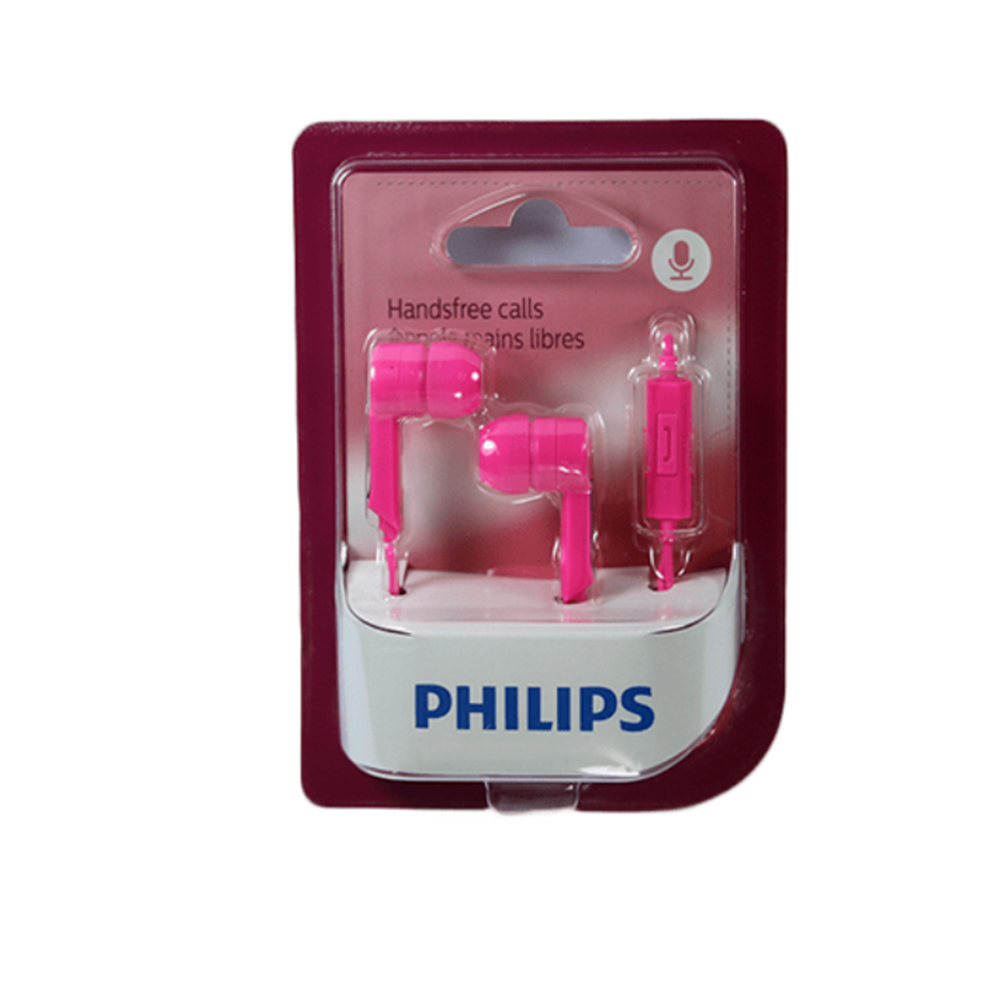 Philips SHE1405BL SHE1405 - Auriculares in-Ear con micrófono, Color ROSA