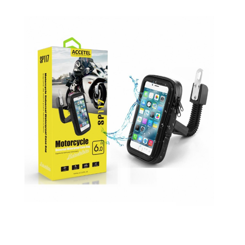 SP117 Soporte Univesal Motocicleta Funda Impermeable Max.6.5"