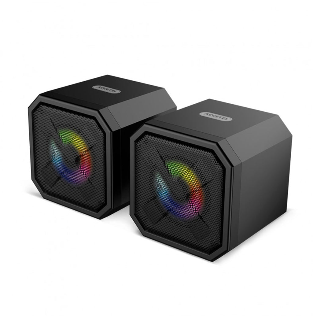 MA805-BK Altavoz Multimedia RGB Iluminación 2.0 - Negro