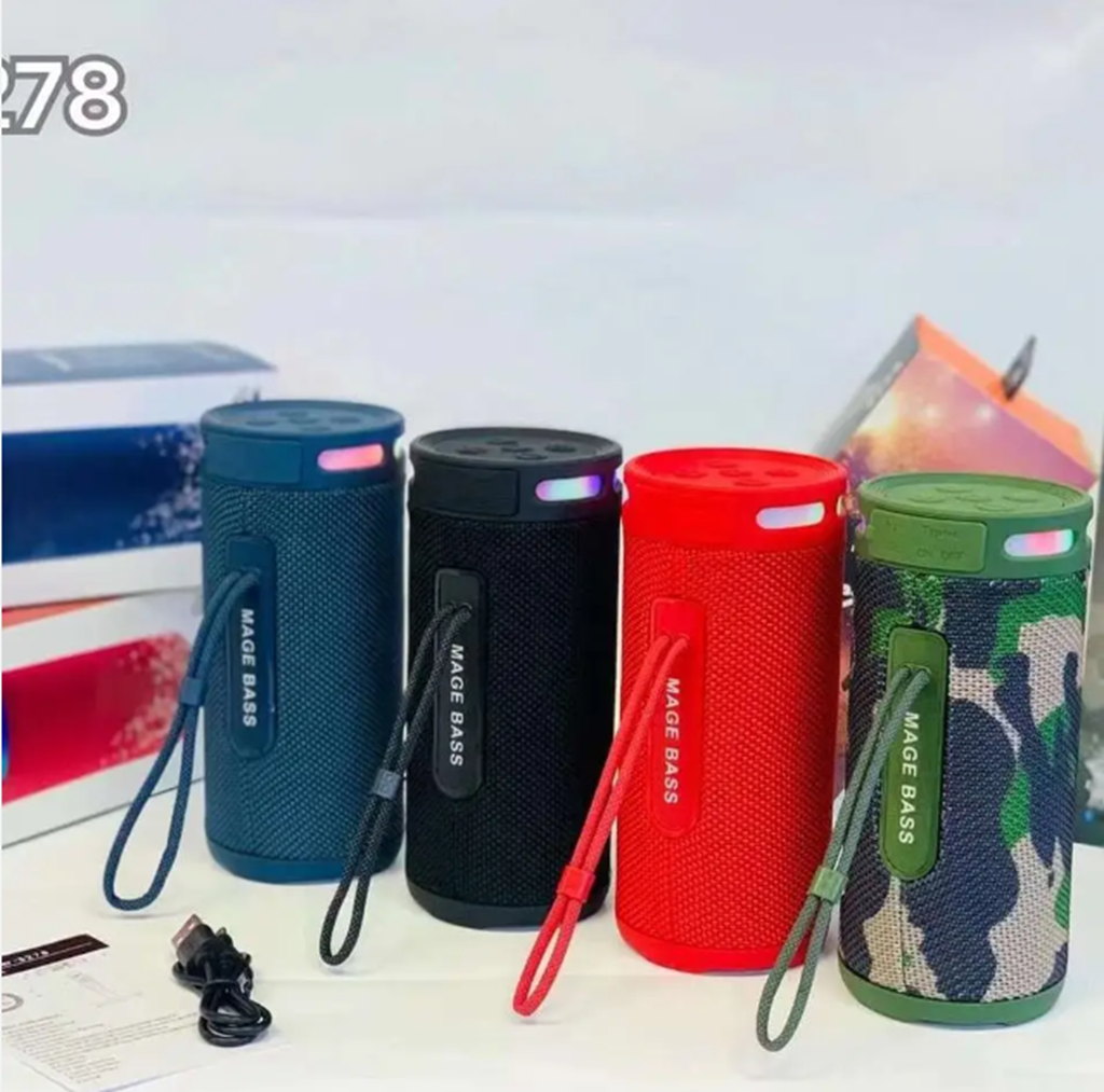 Doki S278 Altavoz inalámbrico  para exteriores, Subwoofer portátil impermeable con graves